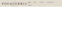 Tablet Screenshot of focacceria26.com